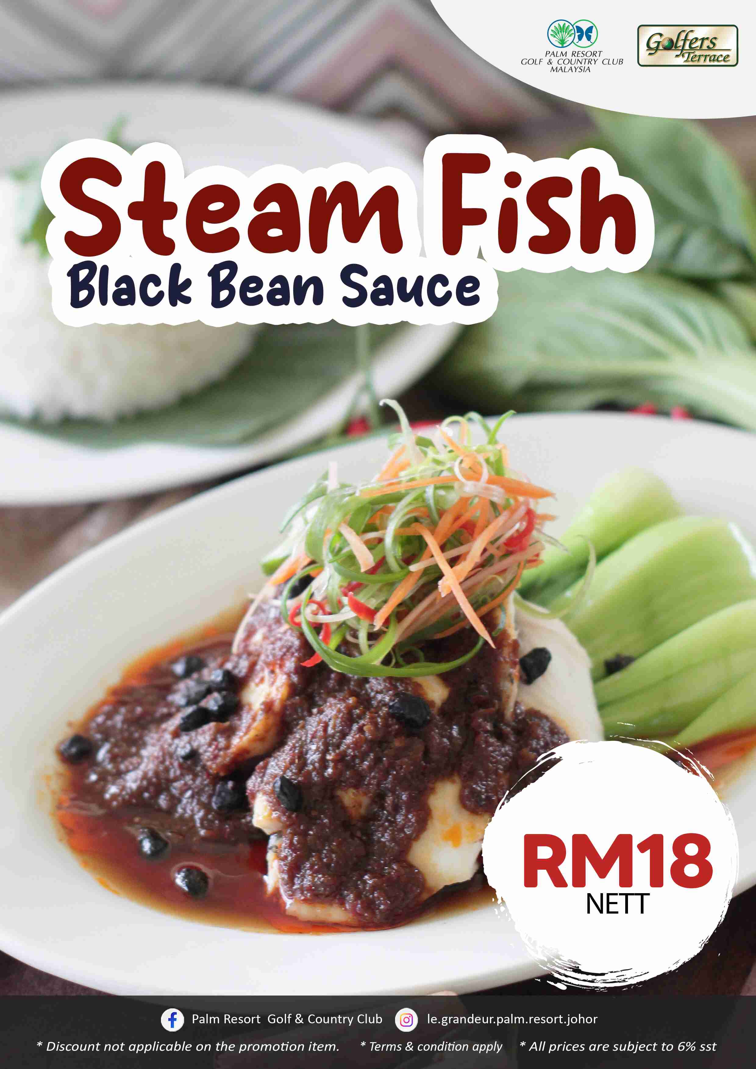 Steam Fish Black Bean Sauce | Palm Resort